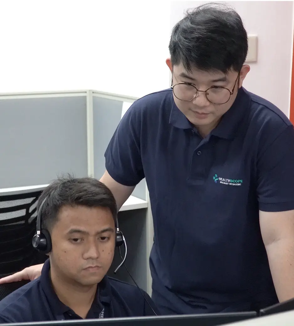 Healthscope team members working in the Philippines