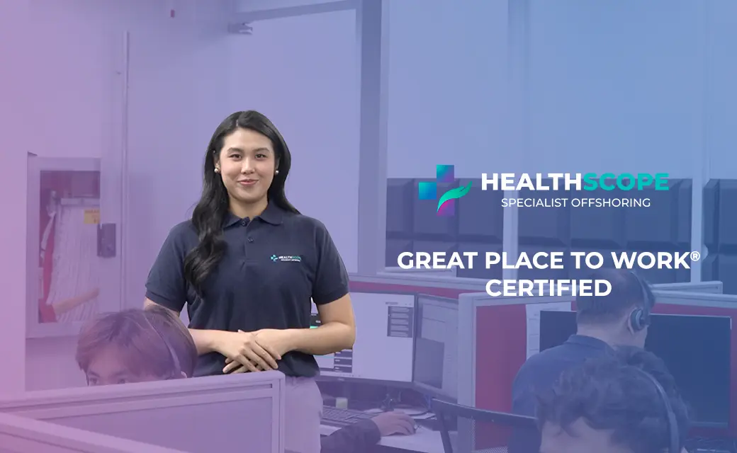 Healthscope employee presenting the Great Place to Work certification