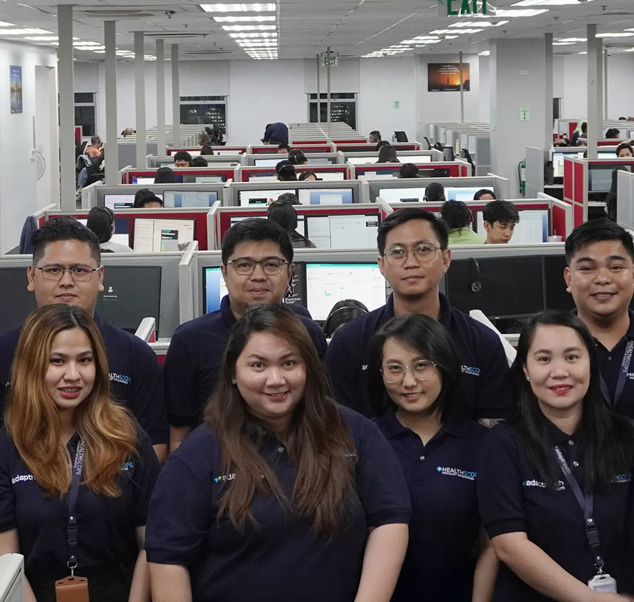 Healthscope team in the Philippine operations center
