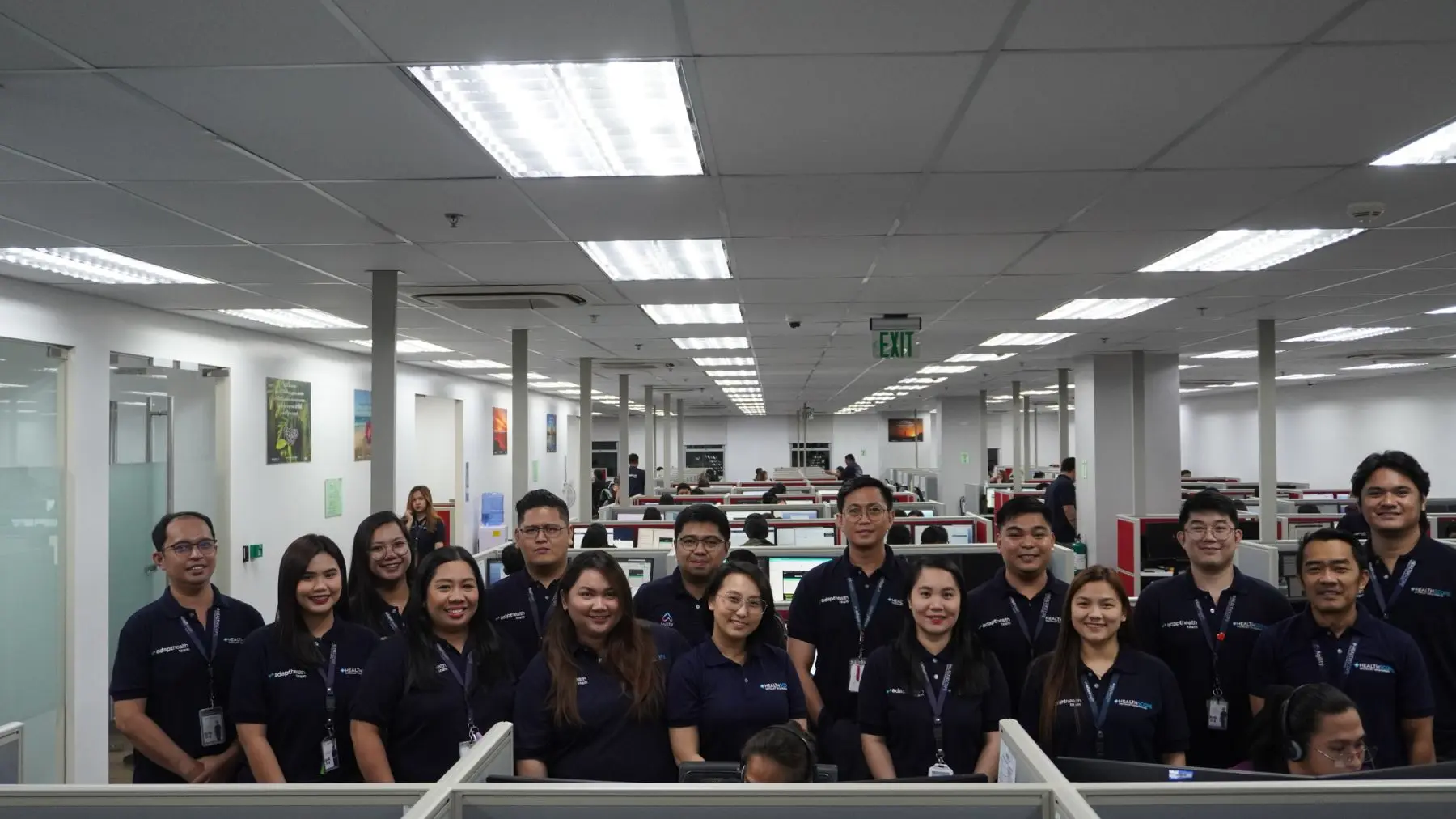 Healthscope team members together in the Philippine operations center